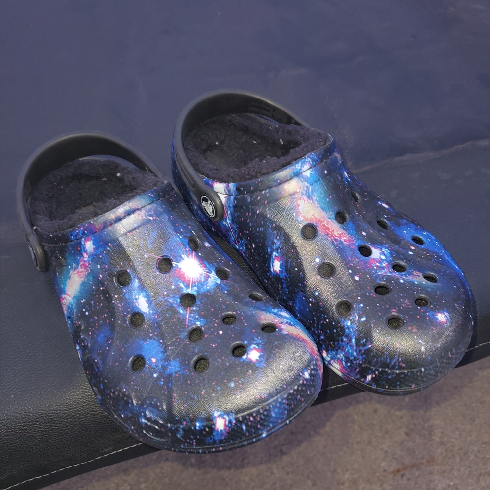 Kids Galaxy Print Clogs